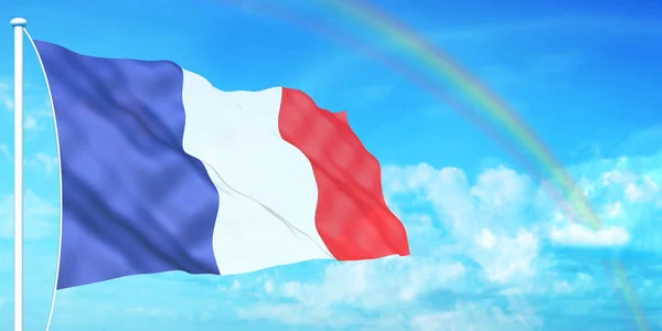Francia bandera — Foto de Stock