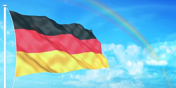 Tyskland flagga — Stockfoto
