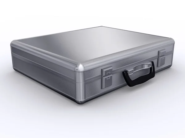 Silver case — Stock Photo, Image