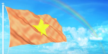 Vietnam flag clipart