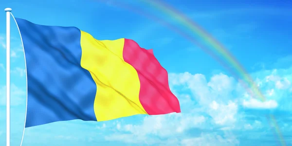 Andorra-flagge — Stockfoto