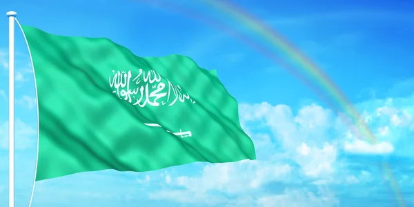 Saúdská Arábie vlajka — Stock fotografie