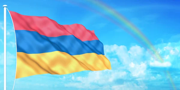 Armenien flagga — Stockfoto