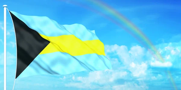 Bahamalar bayrağı — Stok fotoğraf