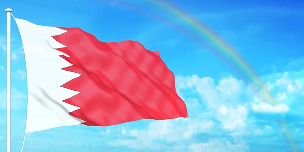 Σημαία του Μπαχρέιν — Φωτογραφία Αρχείου