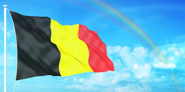 Belgische Flagge — Stockfoto