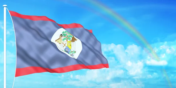 Belize-Flagge — Stockfoto