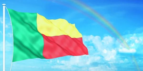 Benin flag — Stock Photo, Image