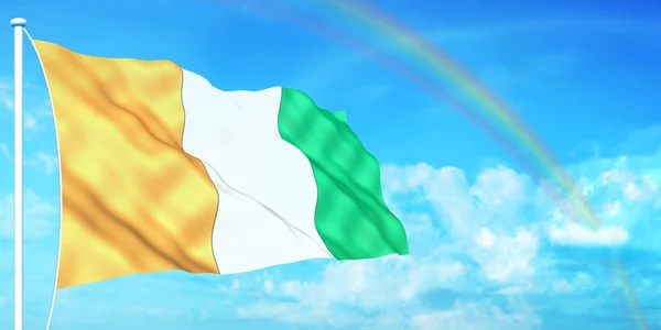 Cote d'Ivoire flag — Stock Photo, Image