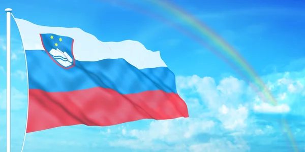 Slovenia flag — Stock Photo, Image