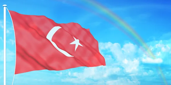 Bandiera Turchia — Foto Stock