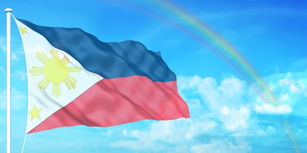 Прапор Філіппін — стокове фото