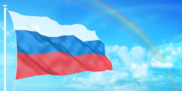 Bandeira Rússia — Fotografia de Stock