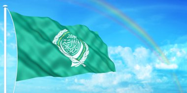 Arab League flag clipart