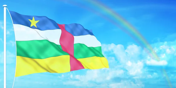 Σημαία της Κεντροαφρικανικής Δημοκρατίας — Φωτογραφία Αρχείου