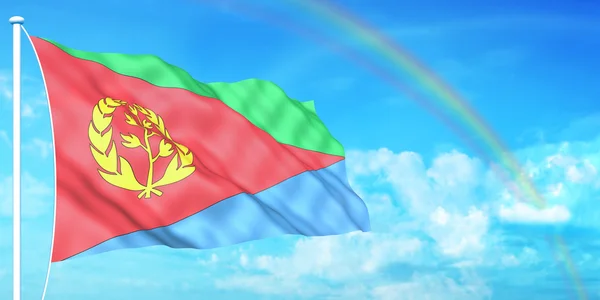 Eritrea flag — Stock Photo, Image