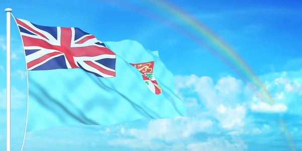 Fiji flag — Stock Photo, Image