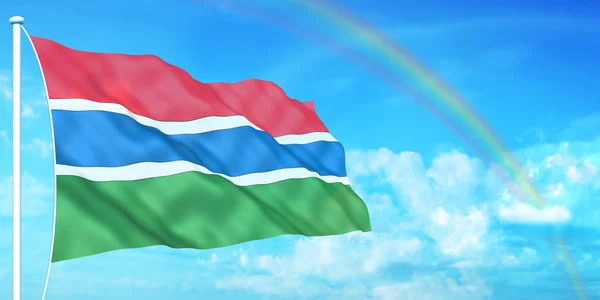 Gambiya bayrağı — Stok fotoğraf