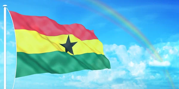 Ghana flag — Stock Photo, Image