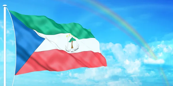 Equatorial Guinea flag — Stock Photo, Image