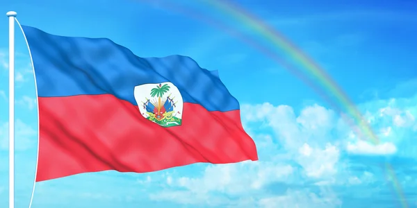 Σημαία της Αϊτής — Φωτογραφία Αρχείου