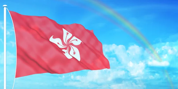 Hong Kong flag — Stock Photo, Image