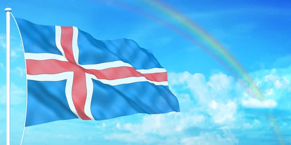 Islandia bandera —  Fotos de Stock