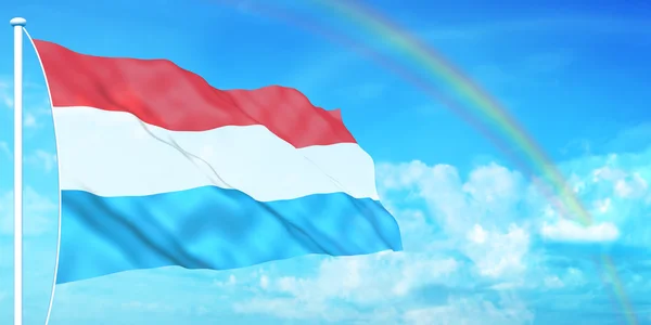 Luxemburg vlag — Stockfoto