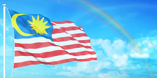 Maleisische vlag — Stockfoto