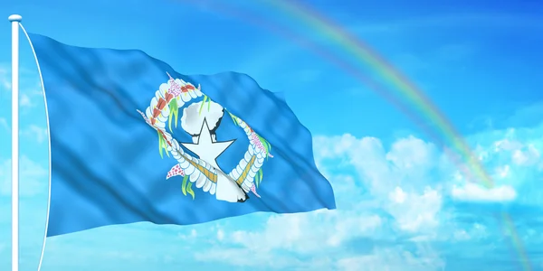 Флаг Марианских островов — стоковое фото