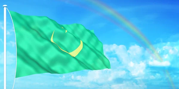 毛里塔尼亚国旗 — 图库照片