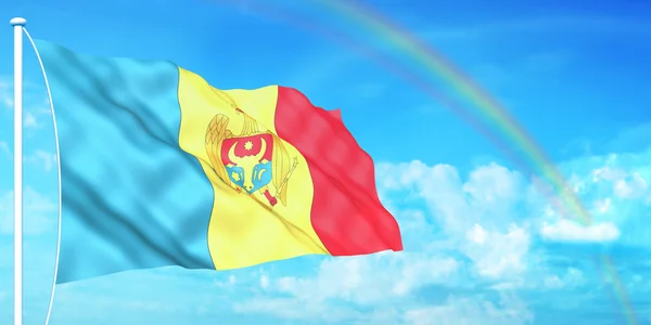 Moldavsko vlajka — Stock fotografie