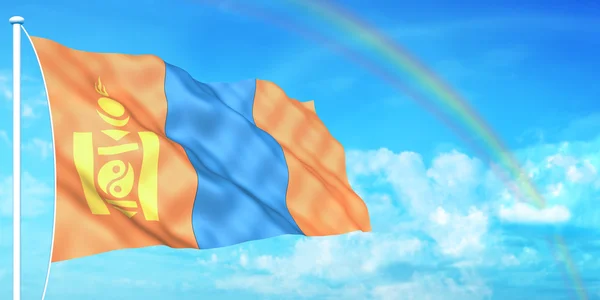 Mongolia flag — Stock Photo, Image