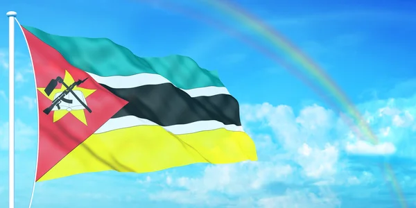 Mozambik bayrağı — Stok fotoğraf