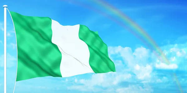Nijerya bayrağı — Stok fotoğraf