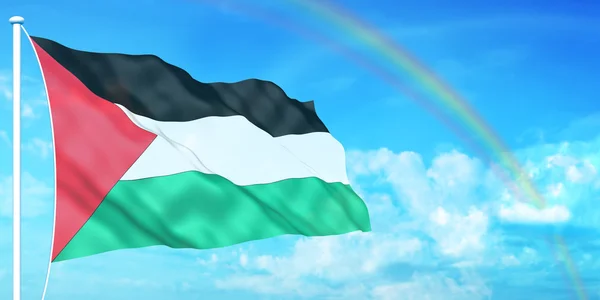 Bandiera Palestina — Foto Stock