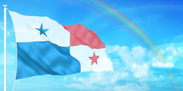 Panamaflagg — Stockfoto