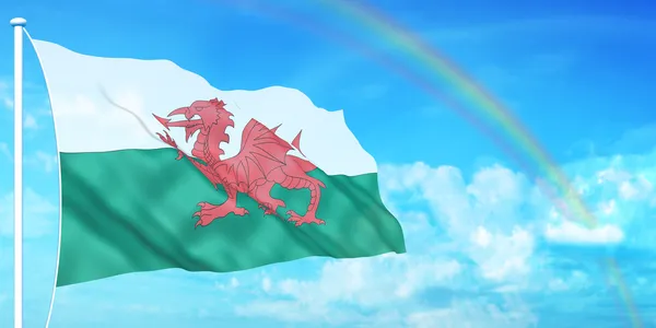 威尔士国旗 — 图库照片