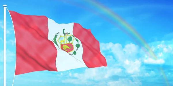 Peru zászló — Stock Fotó