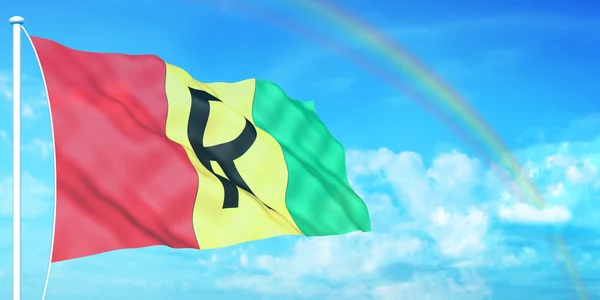 Ruanda zászló — Stock Fotó
