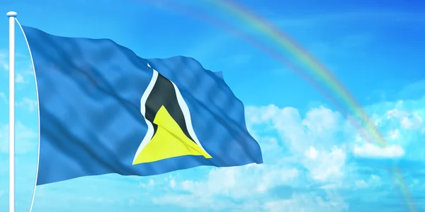 Saint Lucia flag — Stock Photo, Image