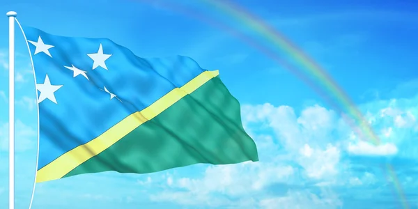 Salamon-szigeteki zászló — Stock Fotó