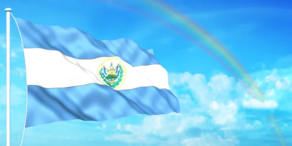 El-Salvador-Fahne — Stockfoto
