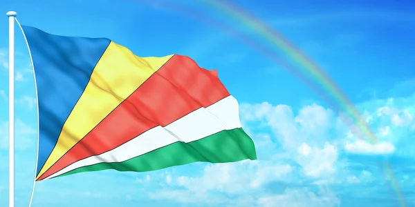 Bandera de Seychelles — Foto de Stock