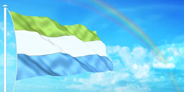 Sierra Leone-i zászló — Stock Fotó