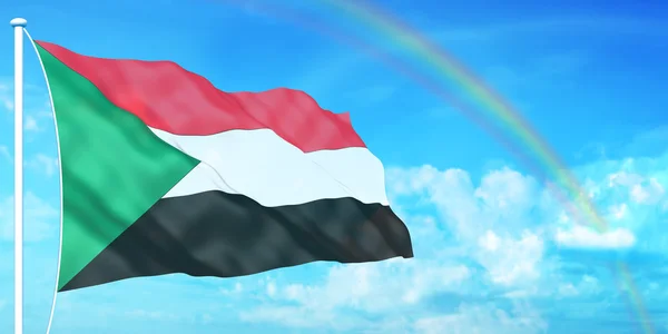 Sudanin lippu — kuvapankkivalokuva
