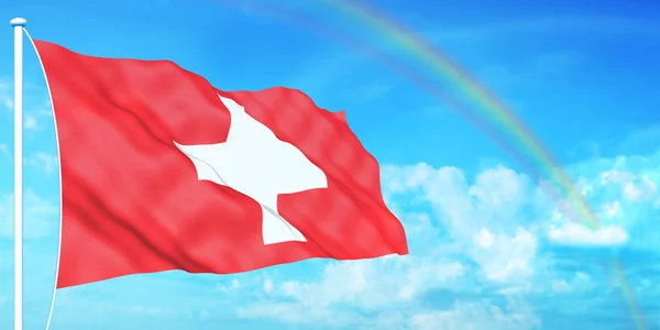 Szwajcaria flag — Zdjęcie stockowe