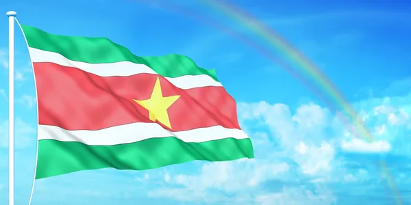 Bandiera Suriname — Foto Stock