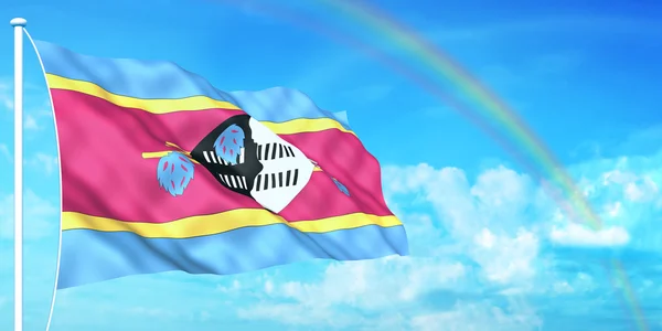 Bandeira da Suazilândia — Fotografia de Stock