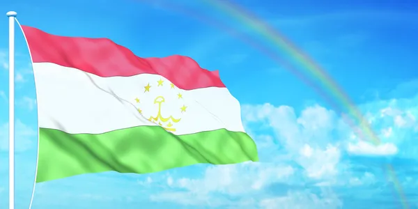 Tadzikistan lippu — kuvapankkivalokuva